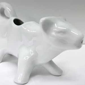 White Ceramic Cow Creamer